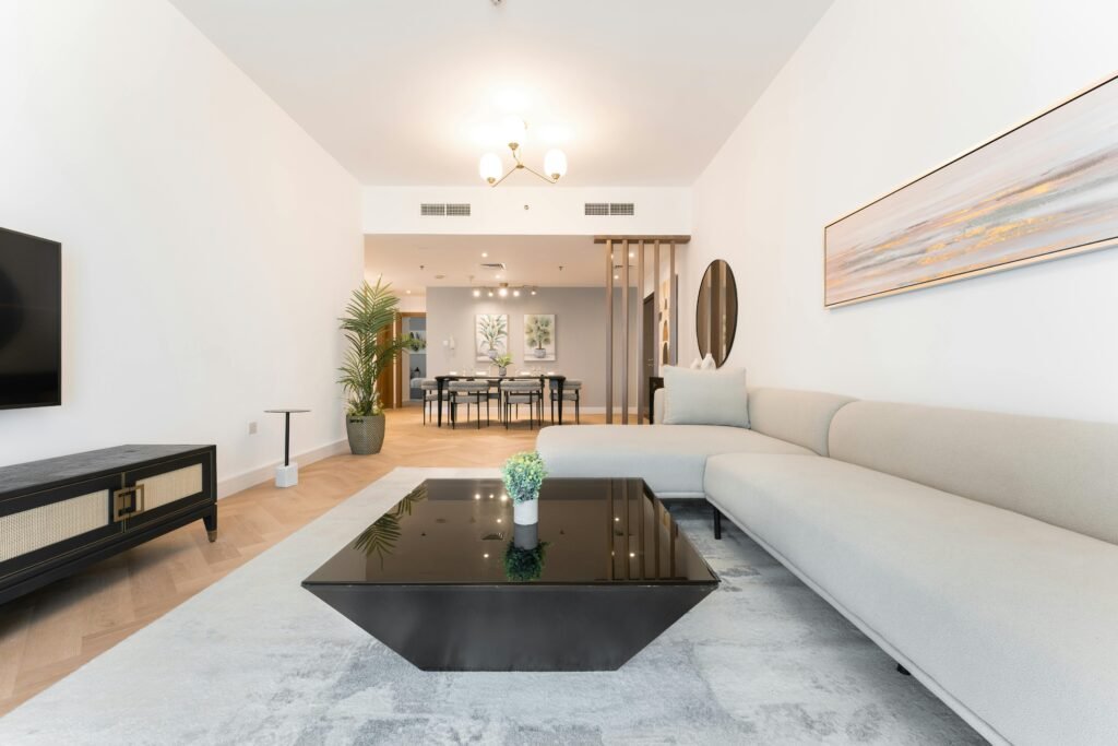 Modern washable area rug