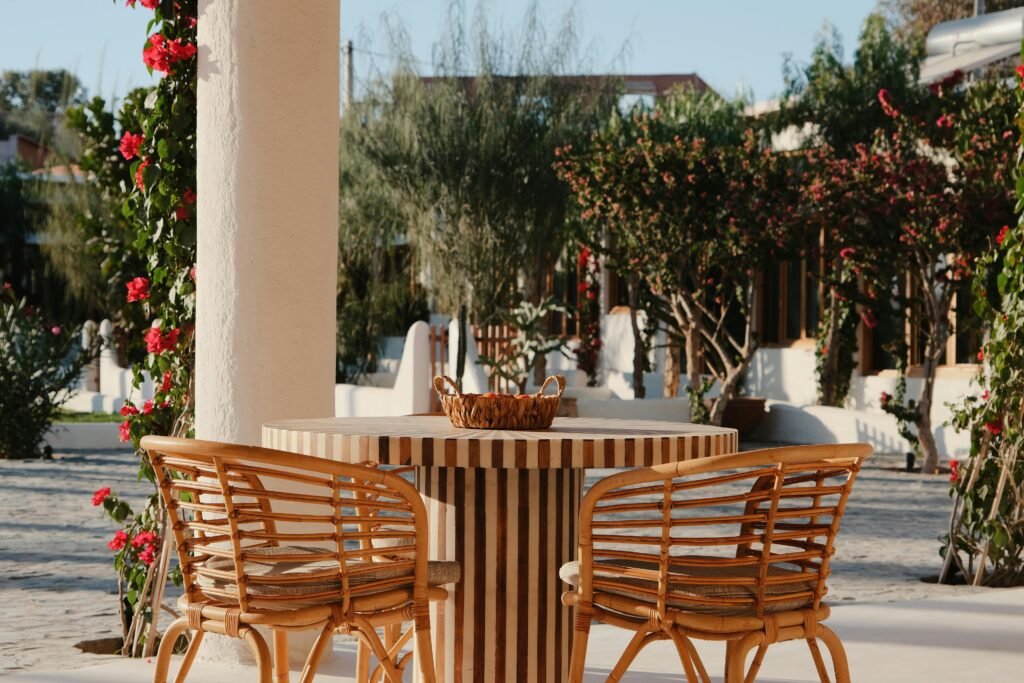 Outdoor dining table set
