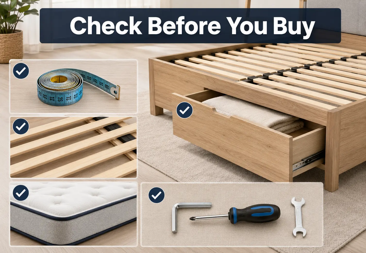 Platform and storage bed buying checklist