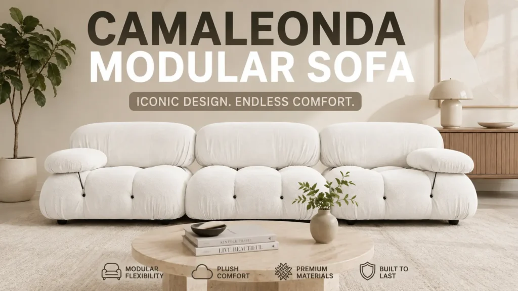 Camaleonda Modular Sofa styled in a modern living room