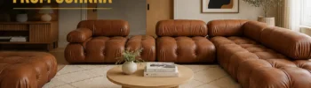Camaleonda sofa replica from Sohnne displayed in a modern living room with modular seating and premium upholstery.