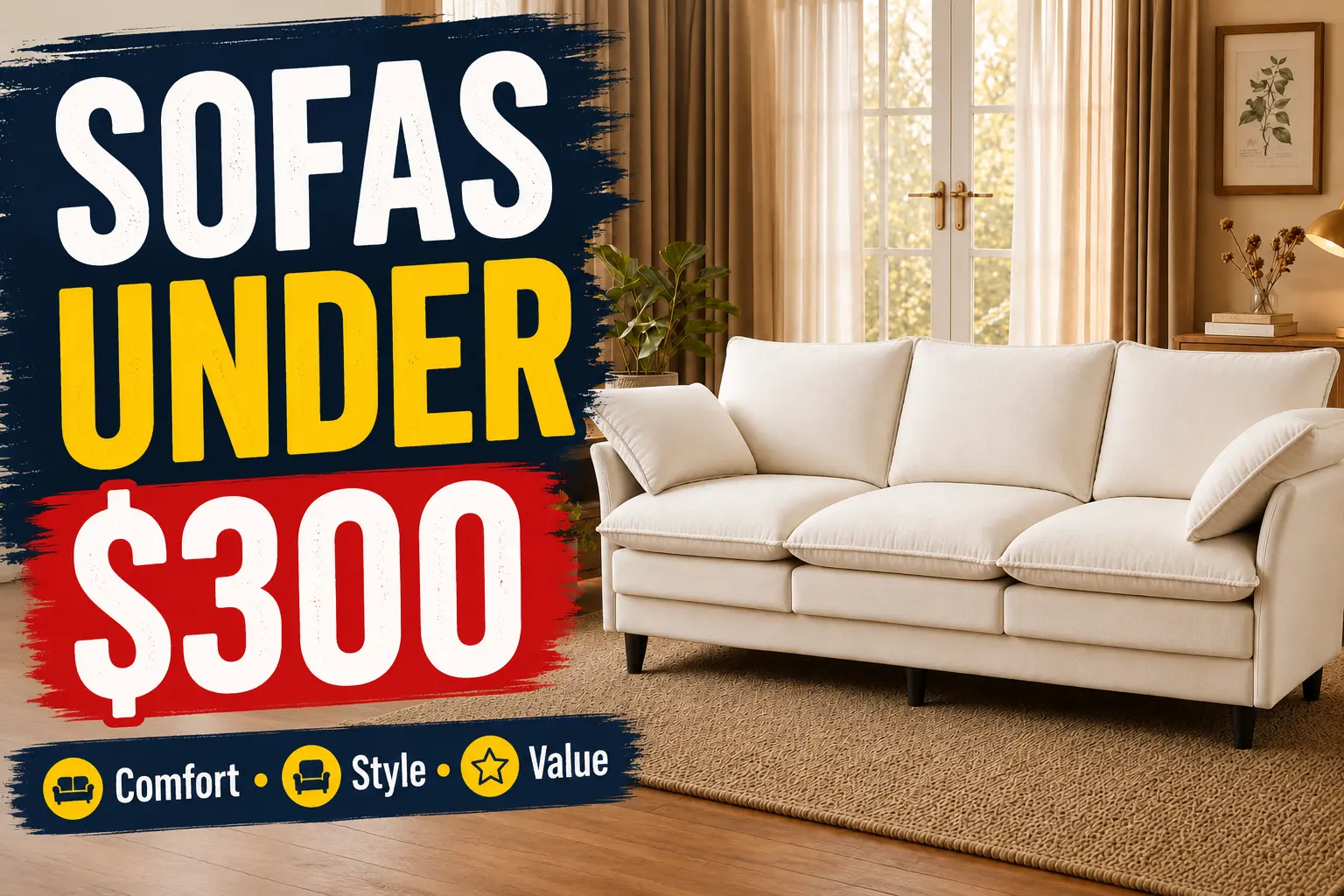 Comparing affordable sofas under $300 for comfort and value