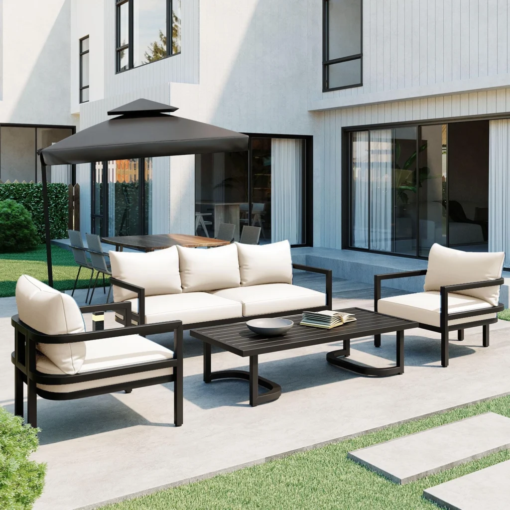 Outdoor patio conversation set during Wayfair Memorial Day patio furniture sale