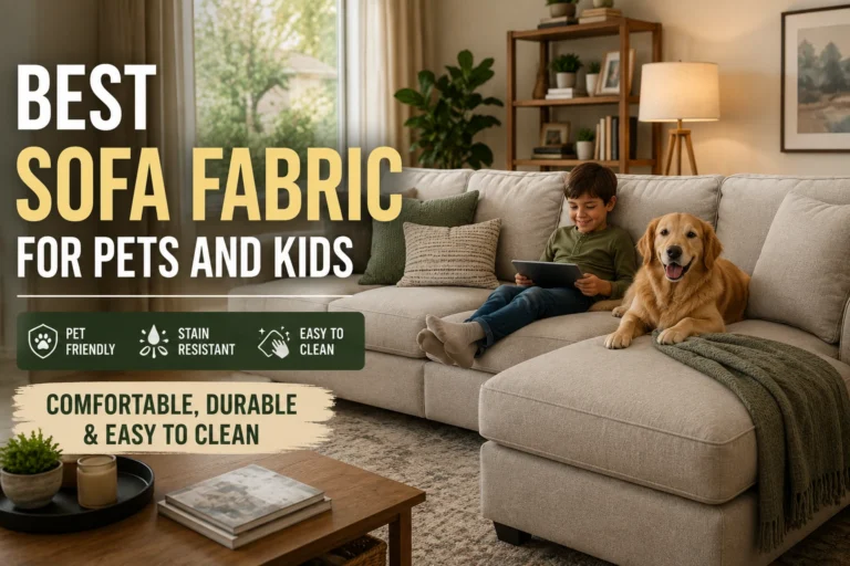 Sofa fabric for pets and kids