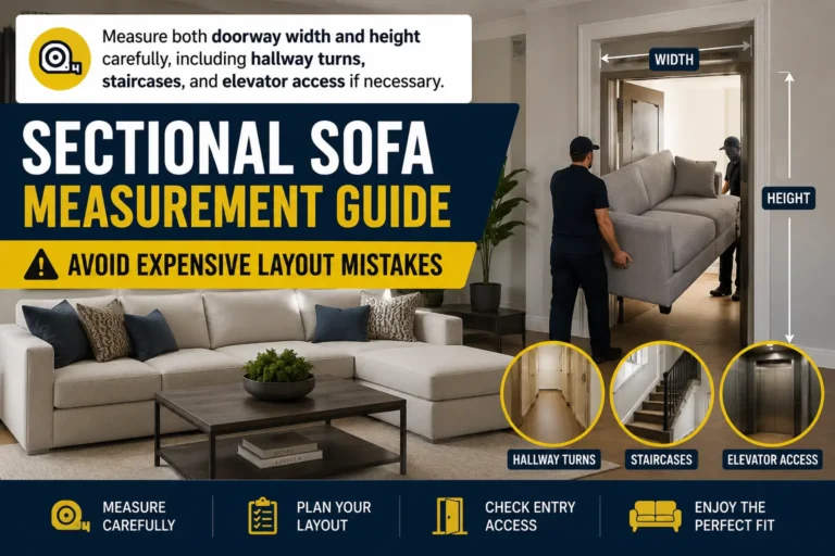 Measuring for a sectional sofa
