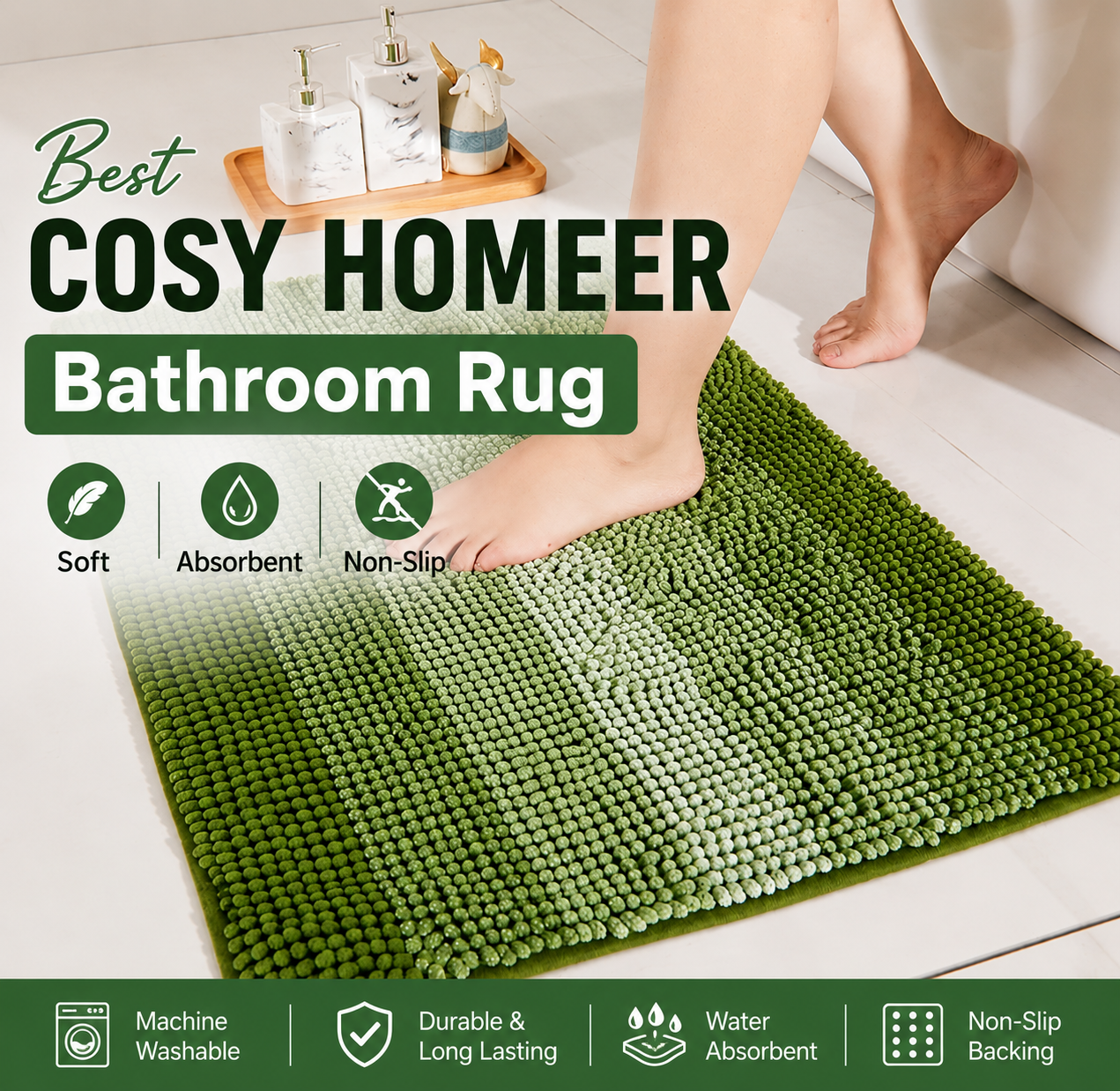 Best Cosy Homeer Bathroom Rug