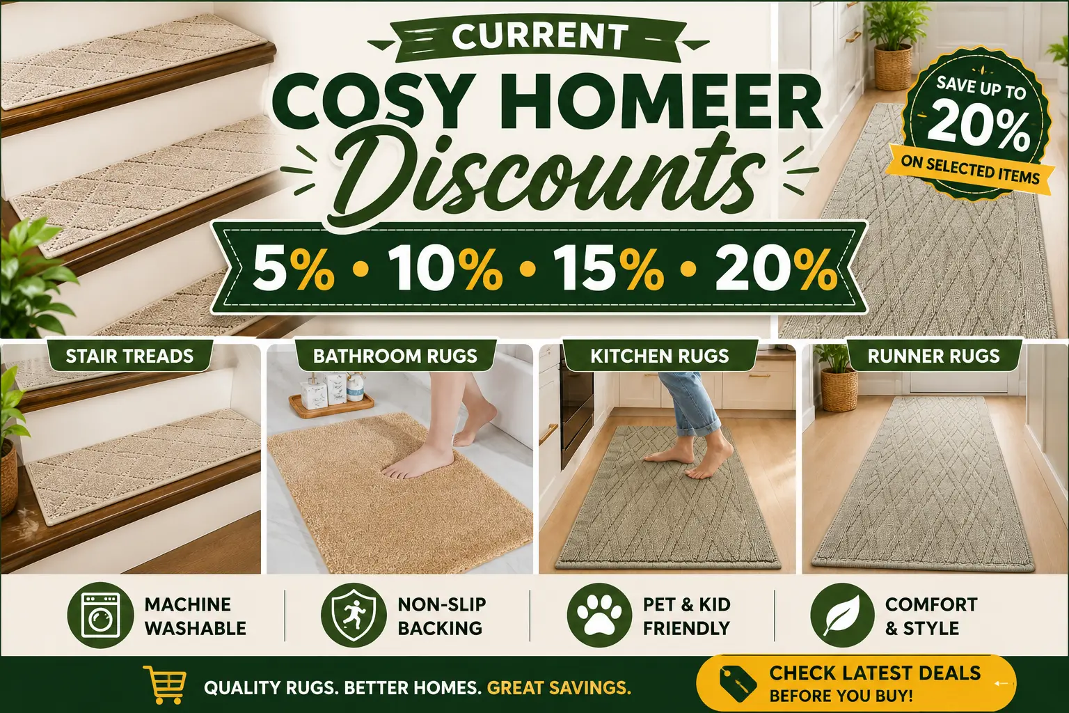 Current COSY HOMEER Discounts Save Up To 20%
