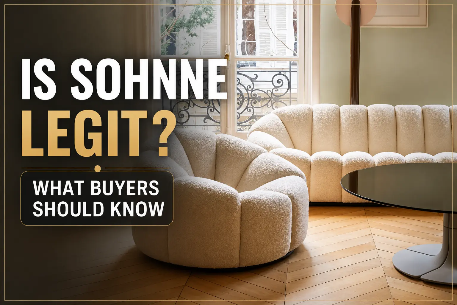 Modern Sohnne furniture showroom displaying luxury sofas, lounge chairs, and designer-inspired home décor