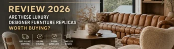 Sohnne Review 2026 luxury designer furniture replica living room with premium sofa and accent chairs