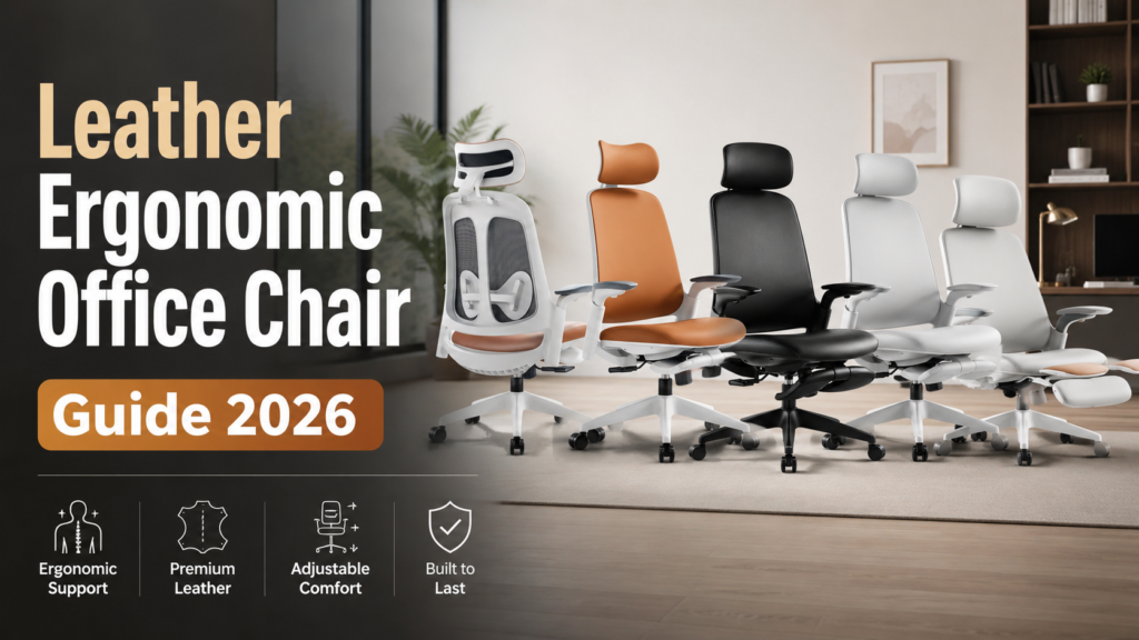 Sunaofe Boss Pro leather ergonomic office chair in a modern home office