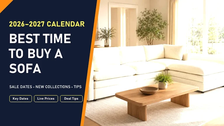 Best time to buy a sofa